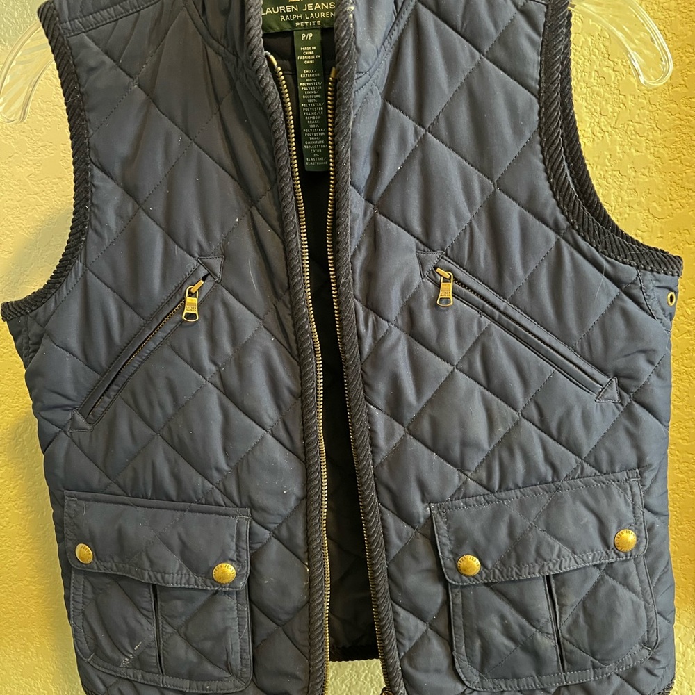 Lauren Jeans Co. Quilted Vest in Navy
